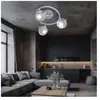 GLOBO LIGHTING Spot Spotrondell plafonnier plafonnier lampe de salon cuisine, 3 spots mobiles, métal gris antique, 3x GU10 led 5 watts 340 lumens blanc chaud, DxH