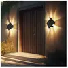 Globo Lighting - Lampe solaire noire, lampe d'extérieur, applique mura...