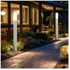 GLOBO LIGHTING Lampadaire extérieur parc projecteur de jardin en acier inoxydable 1 feuille dans un ensemble comprenant des ampoules led