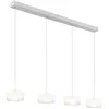 GLOBO LIGHTING Lampe suspendue lampe de table à manger lampe de salon en verre blanc led h 150 cm