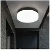 Plafonnier led verre blanc Lampe d'extérieur Balcon noir Plafonnier d'...