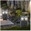 Globo - Sculpture de jardin hibou solaire pour l'extérieur sculpture d...