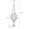 Globo - led lampe solaire montgolfière lumière extérieure décoration d...