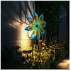 Globo Lighting - Décoration de jardin Roue à vent led Lampe solaire La...