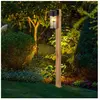 Lampe d'extérieur, lampadaire, moderne, aspect bois, lampe de terrasse...