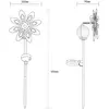 Décoration de jardin LED Lampe solaire Roue à vent Lampe de terrasse c...