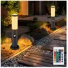 Globo Set de 2 lampes sur pied balcon SENSOR lampes base acier inoxyda...