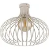 NOWA Plafonnier plafonnier lampe de salon E27 grille industrielle sable h 35 cm