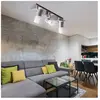 ETC-SHOP Spot de plafond Spot de plafond spot led orientable éclairage intérieur lampe de salon éclairage de cuisine 3x 3W 345 lm 3000K, l x h 38 x 10,5 cm