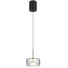 GLOBO LIGHTING Lampe suspension lampe de table à manger lampe de salon en verre fumé led h 150 cm