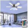 GLOBO LIGHTING Ventilateur de plafond led dimmable avec télécommande lampe de salon avant/retour lampe de chambre, 3 niveaux, pales réversibles rgb changement de