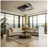 GLOBO LIGHTING Ventilateur de plafond plafonnier ventilateur led dimmable avec télécommande, 6 niveaux de vitesse, mode été/hiver, 24W 1000lm blanc chaud/blanc