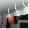 GLOBO LIGHTING Plafonnier salon plafonnier chambre lampe salle à manger lumière, aluminium blanc, spot mobile, led 8W 502Lm 3000K blanc chaud, DxH 4,5 x 38 cm, lot