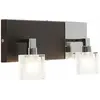 Applique murale design bois foncé projecteur chrome couloir cuisine éc...
