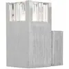 Spot mural couloir argent G9 blanc chaud couloir aluminium Globo 56444...