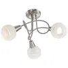 GLOBO Projecteur LED avec 3 ampoules ELLIOTT Nickel mat 54341-3