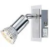 Globo Applique del luminaire mural spot couloir chrome aluminium chamb...