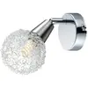 Globo Applique led, maille aluminium, spot mobile cicer