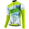 Loeffler wielrenshirt lange mouwen M Bike L/S Jersey Floes - Groen - 52