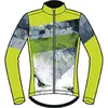 Loeffler wielrenshirt lange mouwen M Bike L/S Jersey Floes - Groen - 56