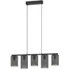 EGLO Colomera Hanglamp - E27 - 80 cm - Zwart|Mat Grijs