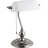 EGLO Banker Bureaulamp - Tafellamp - E27 - 39 cm - Grijs/Wit