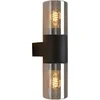 EGLO Cropani Wandlamp Buiten - E27 - 33.5 cm - Zwart/Grijs/Transparant