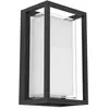 EGLO Genovese Wandlamp Buiten - Sensor - 24 cm - Zwart/Helder - Instel...
