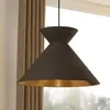 EGLO Nastasia Hanglamp - E27 - Ø 38 cm - Zwart/Cappuccino