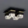 EGLO Barrancas Plafondlamp - E14 - 38 cm - Zwart|Goud