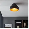 EGLO Mogano 2 Plafondlamp - E27 - Ø28 cm - Zwart|Koper