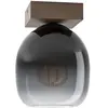 EGLO Filago Plafondlamp - E27 - 20 cm - Bruin/Zwart - Glas