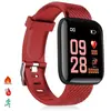 CHICHENG Bracelet Intelligent Id116 Bluetooth 4.0 Affichage Couleur, Moniteur Cardiaque, Pouls Et Mode Multisport, Rouge, Moyen (Dmab0[u1704]