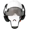 Casque de sécurité avec visière Lunettes de protection intégrées Casqu...