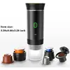 PIMPIMSKY Machine à expresso électrique portable, machine à café en poudre à capsules 3 en 1 compatible avec les capsules Nespresso Original,