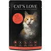 Cat's Love 12 x 85 g pour chat - pur boeuf