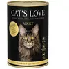 Cat's Love 6 x 400 g pour chat - pur poulet