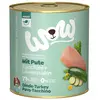 6x 800g WOW Adult dinde nourriture pour chien humide
