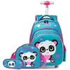 Cartable a Roulette Fille Primaire,Cartables Scolaire Trolley Bag Sac ...