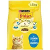 Croquettes chat au Saumon et aux Légumes 1.5KG friskies - Purina