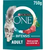 PURINA ONE Nourriture sèche riche en boeuf pour chat - 1 sachet de 750 g