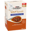 6x45g Gourmet Soup Royale sélection de poissons nourriture humide pour...