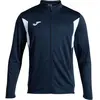 Joma - Sweat pour homme Winner III avec fermeture éclair, Bleu marine/Blanc, 3XL