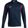 Joma - Sweat pour homme Winner III avec fermeture éclair, Bleu marine, rouge, S