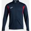 Joma - Sweat pour homme Winner III avec fermeture éclair, Bleu marine, rouge, L