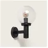 TECHBREY Applique Murale Extérieur Aluminium Jeyko Noir