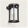 TECHBREY Applique Murale Extérieure Solaire LED 2W Aluminium avec Détecteur de Mouvement Eneko