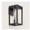LEDKIA Applique Murale Extérieure Aluminium Ankari Noir
