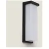 Ledkia Applique Murale Led Extérieure Aluminium Tyron 22w 4000k Noir B...