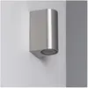 EFECTOLED Applique Murale Aluminium Big Gala Éclairage Double Face Argent